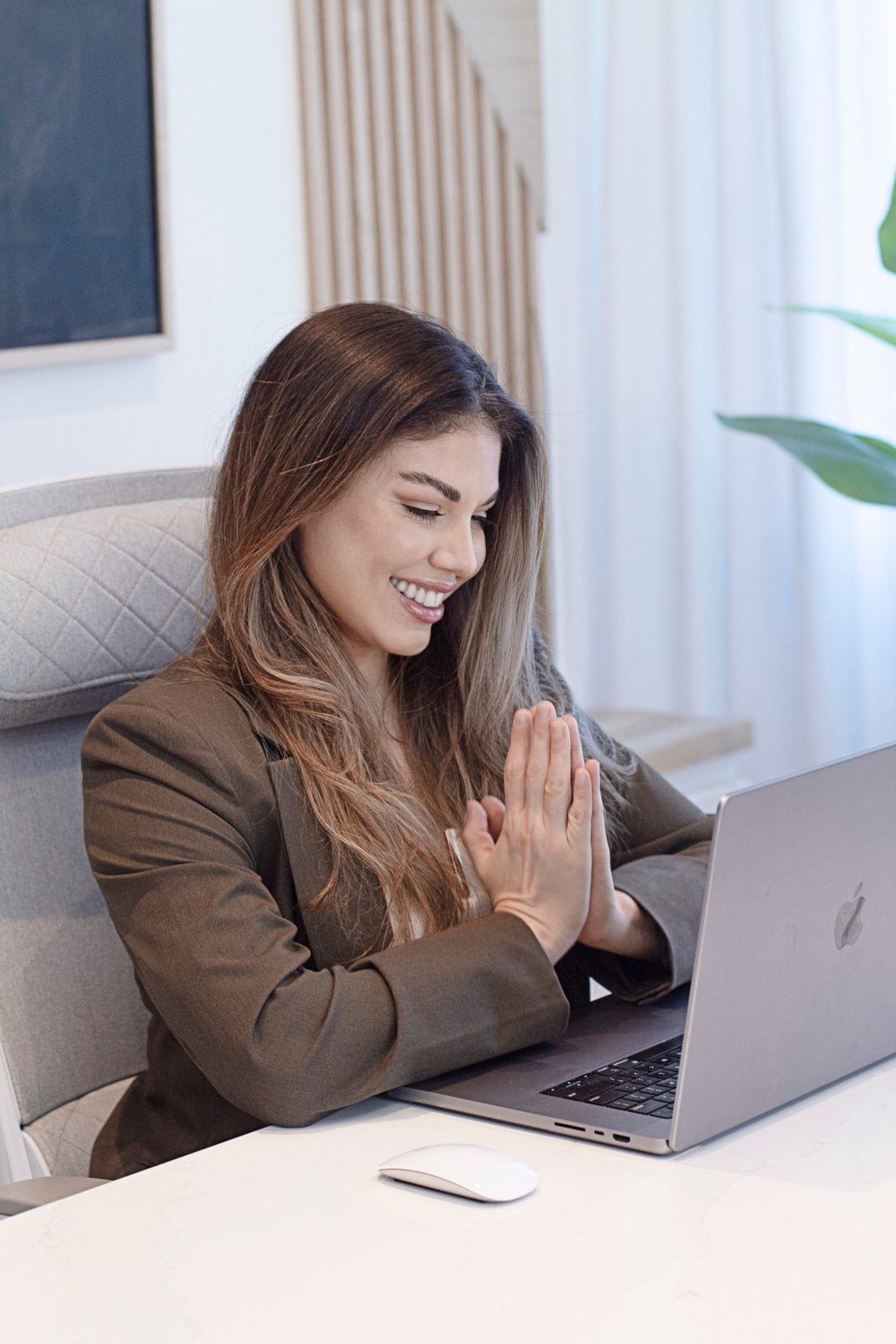 Vero Agüero dando un encuentro online